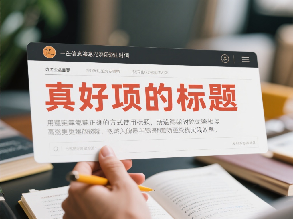 在信息爆炸的时代，无论是日常生活还是工作学习，标题