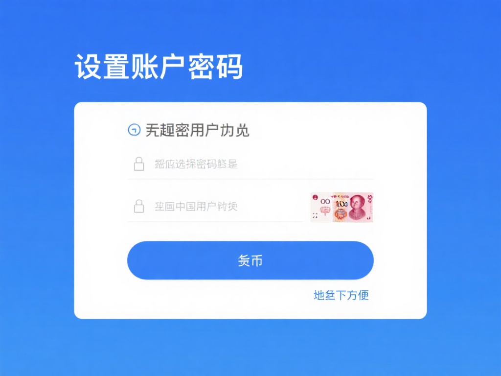 第三步：设置账户密码并选择货币
密码设置时应选择